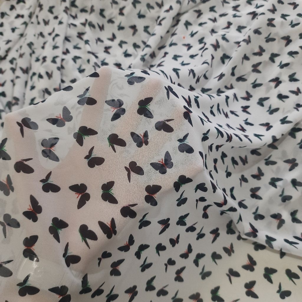 kain sifon motif | Harga/0,5 m | kain sifon meteran | kain sifon sutra | bahan sifon premium meteran