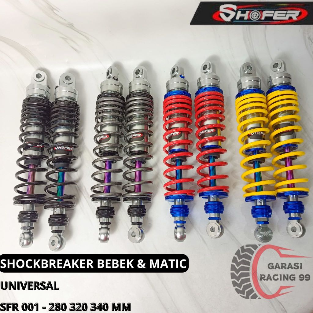 Shock Belakang Shockbreaker Shafer Original Klik Rebound Fungsi Non Tabung Bebek Matic Ukuran 280mm 