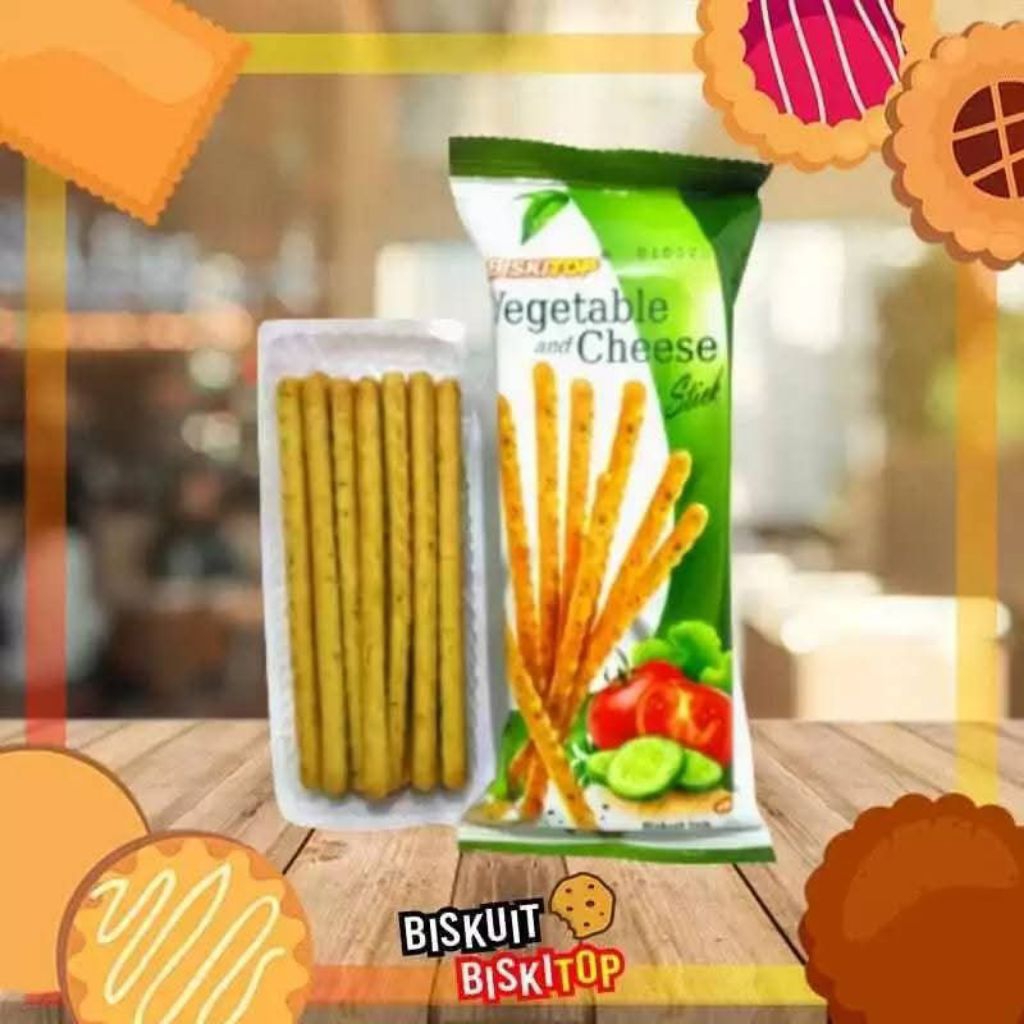 

Biskitop Vegetable and Cheese Stik l isi 1 pack