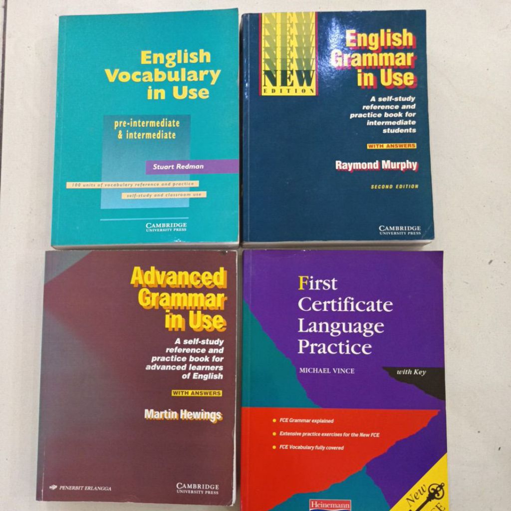 English grammar in use English vocabulary in use advanced grammar in use first certificate language 