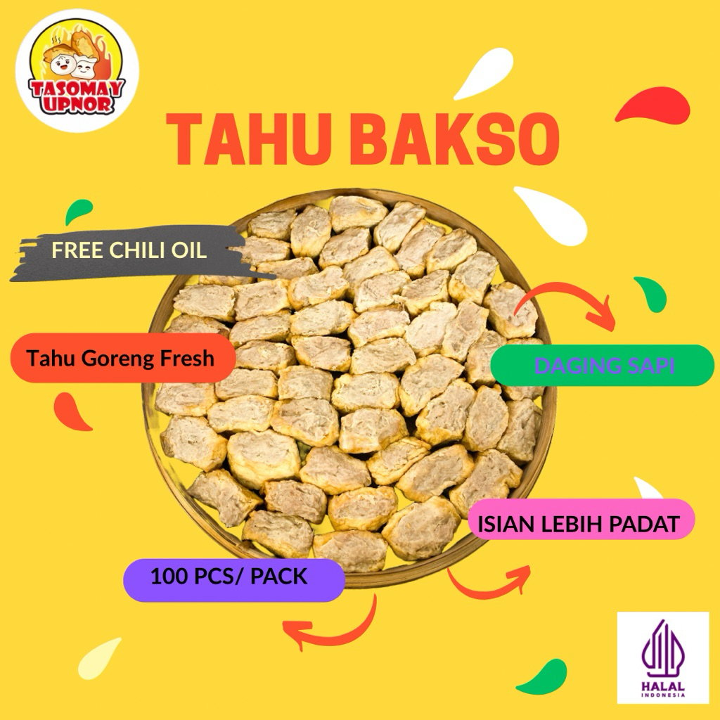 

Tahu Bakso Daging Sapi 100 Pcs Halal Premium Free Chili Oil