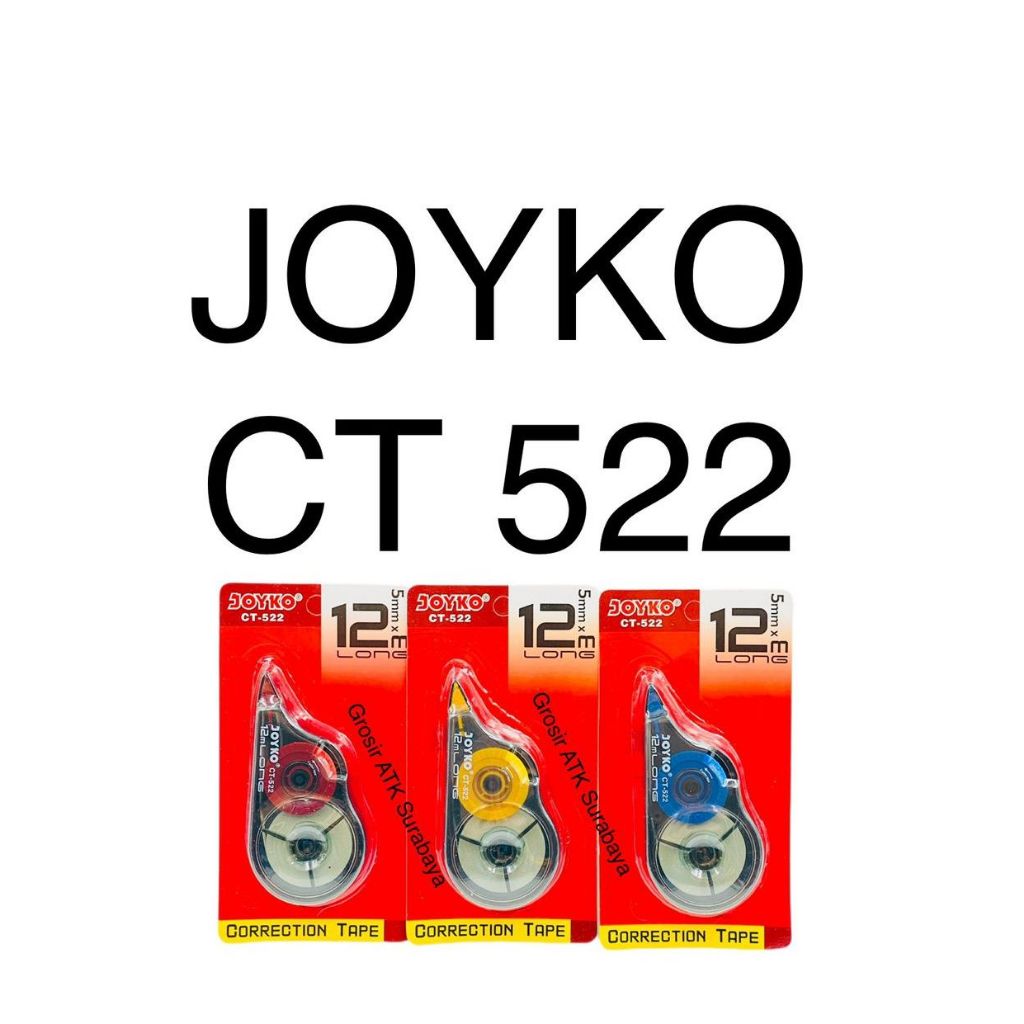 

Correction Tape joyko / tipex kertas joyko / correction tape joyko ct522 / tipex kertas joyko ct522