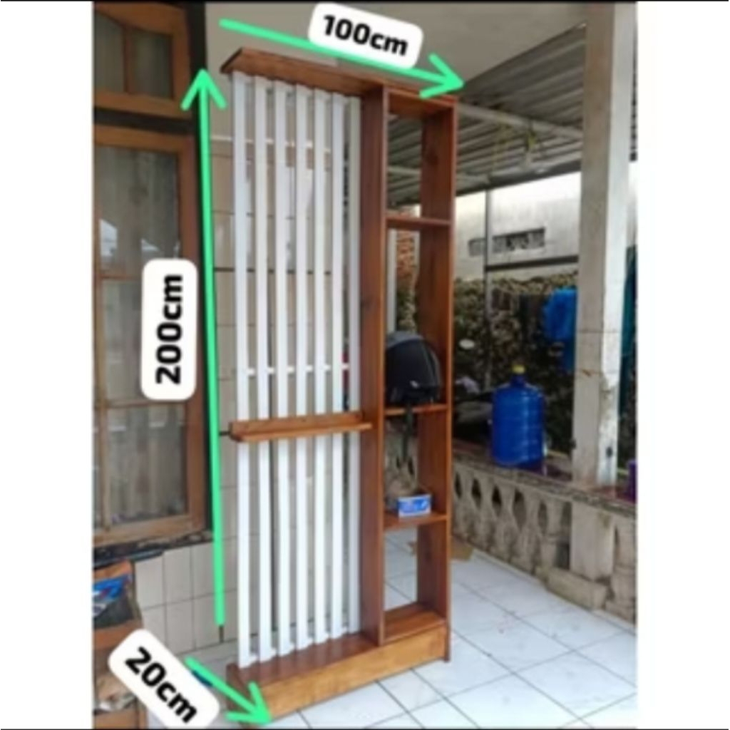 Rak pembatas ruangan | Rak partisi ruangan tamu modern