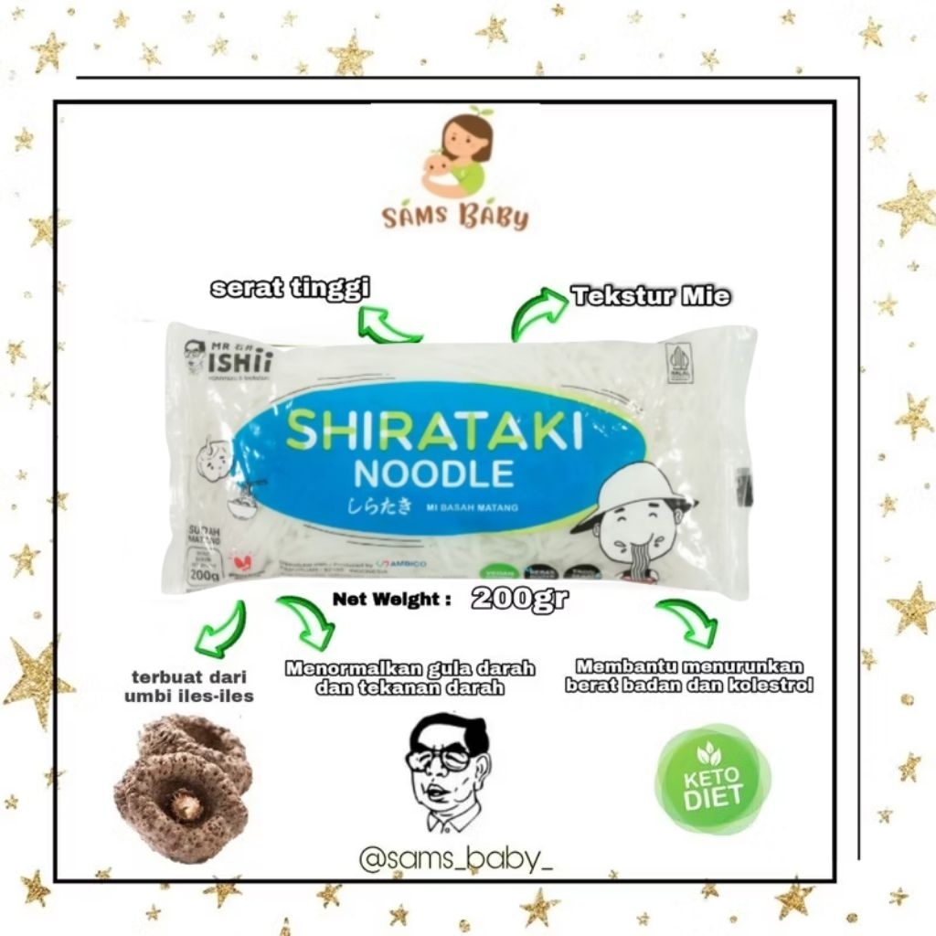 

Mr ishi Ito Konnyaku / mie shirataki / shirataki basah 200gr netto