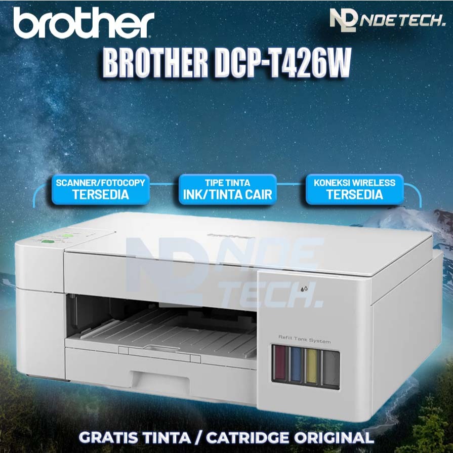 Priner Brother DCP-T426W - Free Tinta Original