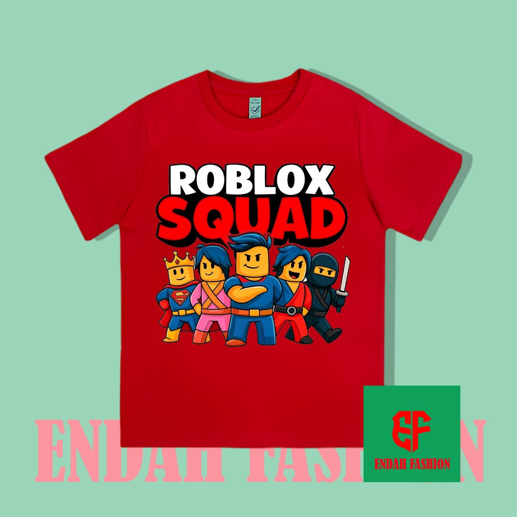 BAJU ANAK KAOS ANAK ROBLOX SQUAD