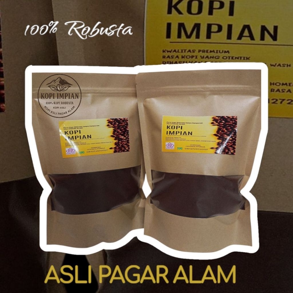 

KOPI BUBUK ASLI PAGAR ALAM GRADE 1 / KOPI IMPIAN 200gram