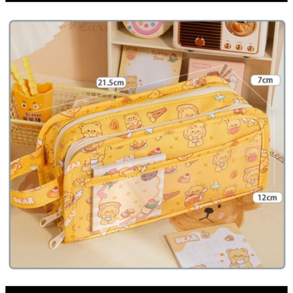 

Tempat pensil beruang lucu kotak pensil beruang cute bear