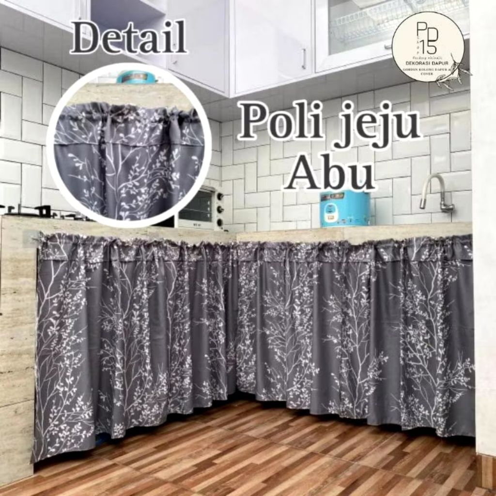 gorden kolong dapur || gorden kolong meja kompor