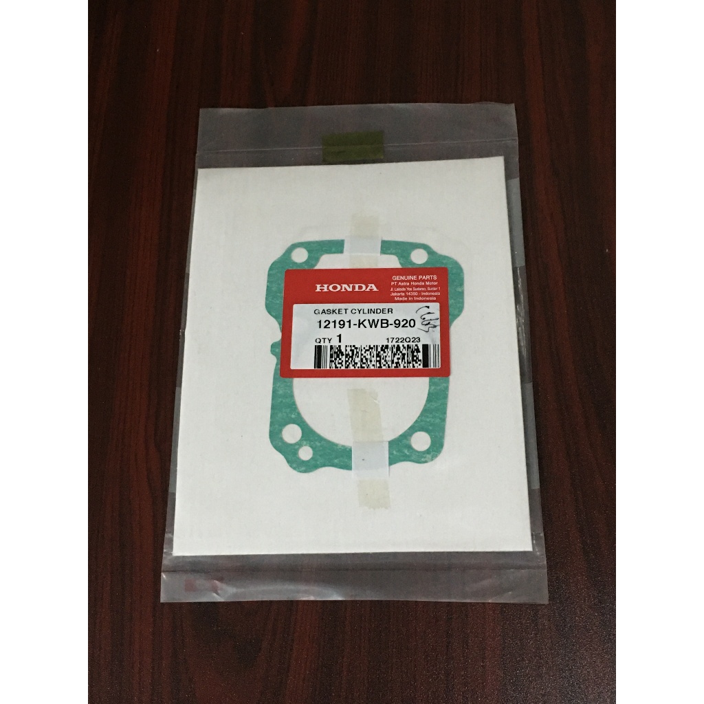 PAKING MESIN / PERPAK / GASKET CYLINDER BLOK SEHER BAWAH MOTOR AHM HGP HONDA 12191-KWB-920 BLADE 110