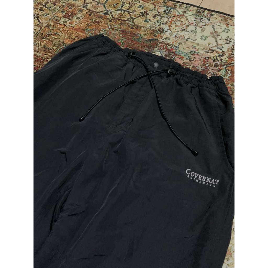 Celana Wide Baloon Nylon Covernat Black