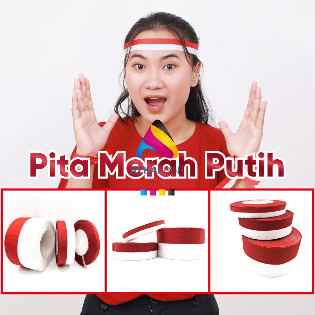 

Pita merah putih - Pita bendera indonesia - Pita bendera merah putih
