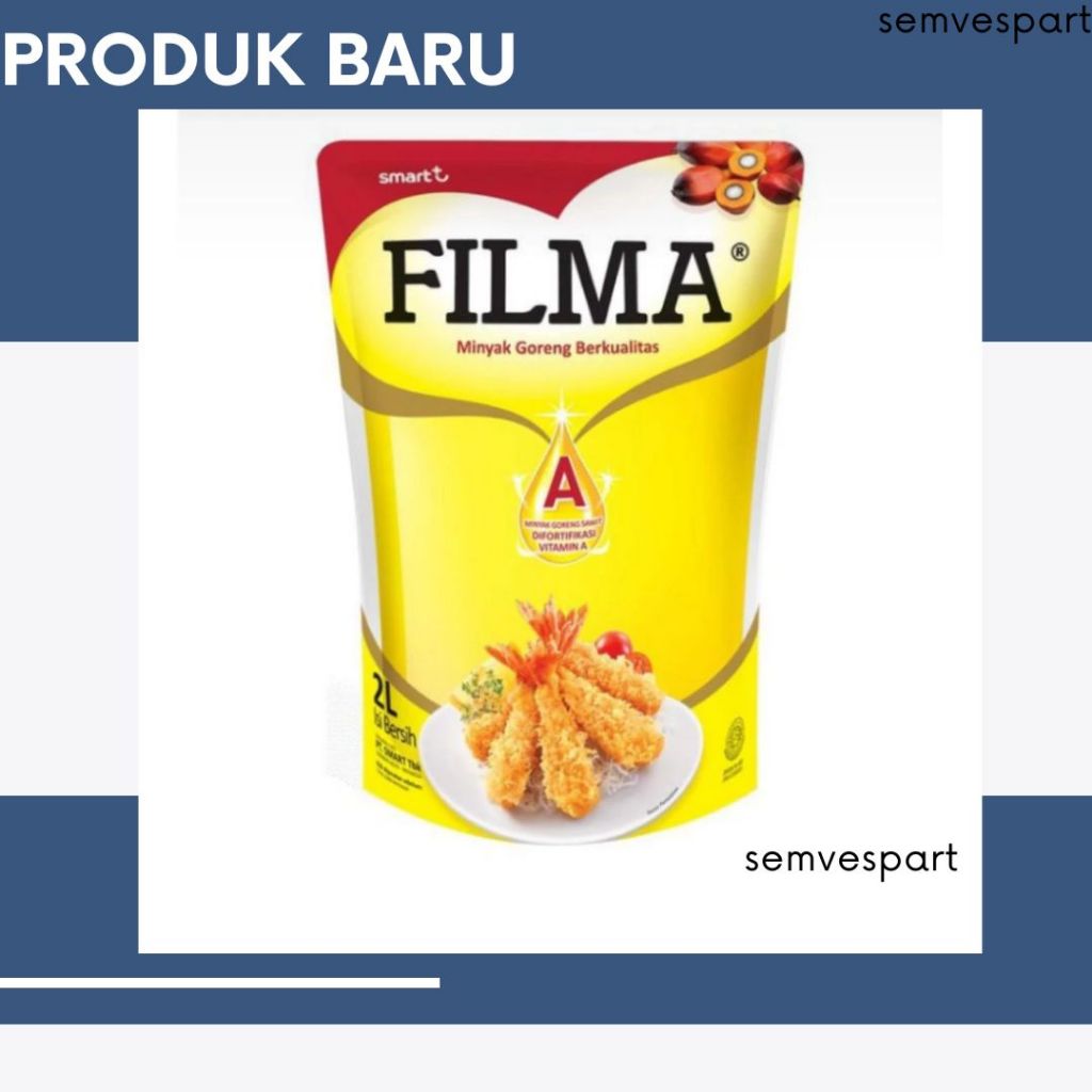 

PROMO Minyak Goreng Filma 2 Liter – Minyak Nabati Jernih, Hemat, Ekonomis, Pouch INSTAN