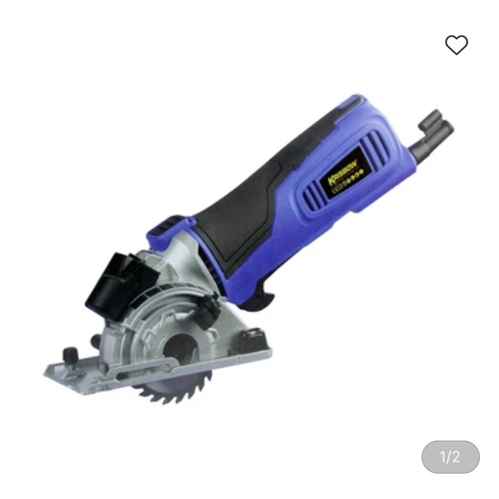 Krisbow Gergaji Listrik Mini 8.9 Cm 600 Watt - Biru
