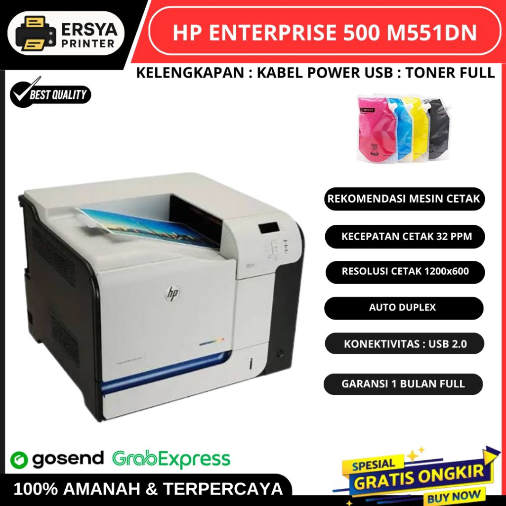 Hp Laserjet 500 Color M551 Duplex A4 Laser Printer