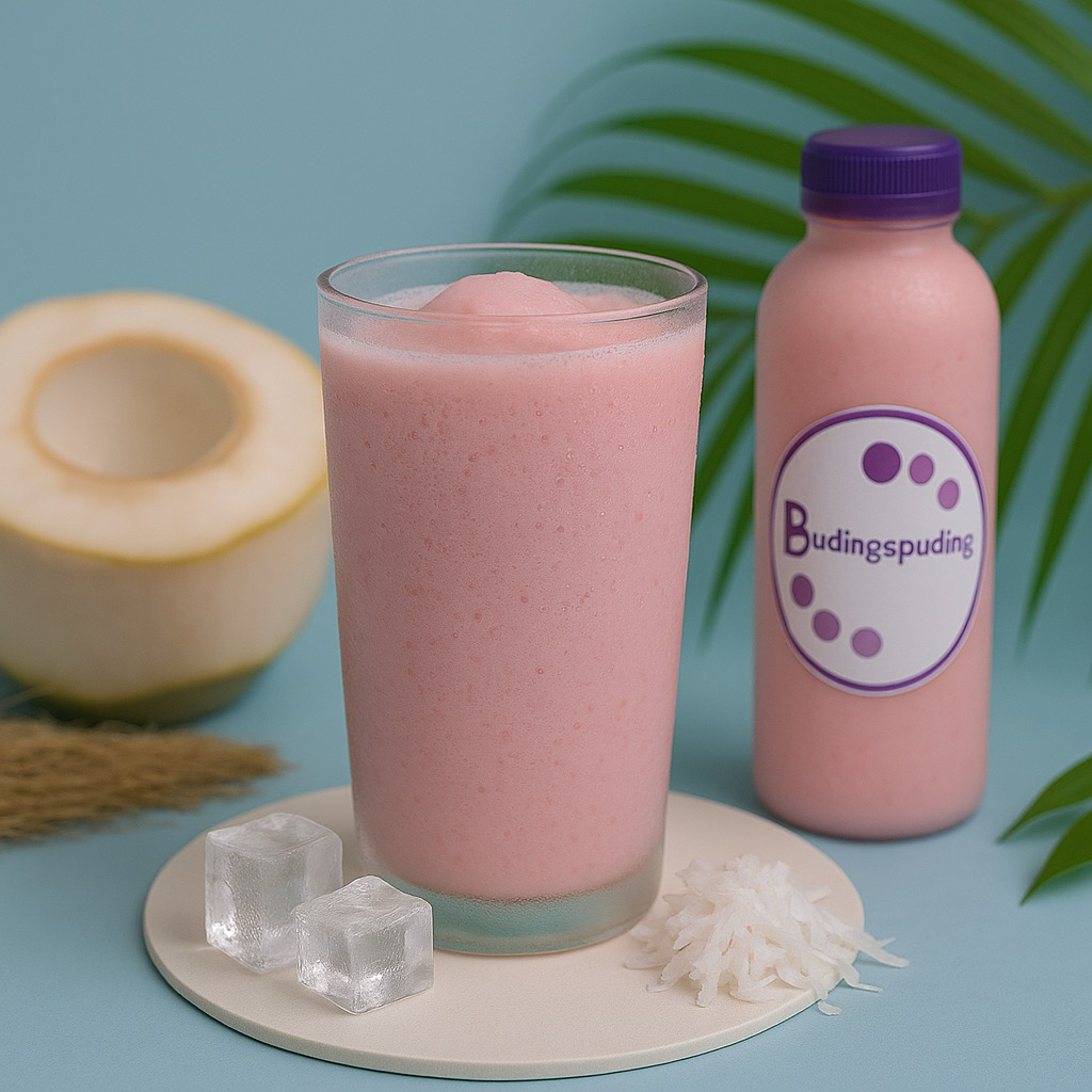 

[Pengen Jajan] Es Kopyor by BudingPuding 100% Air kelapa Muda Tanpa Pengawet & Pemanis Buatan | 200ml | Halal