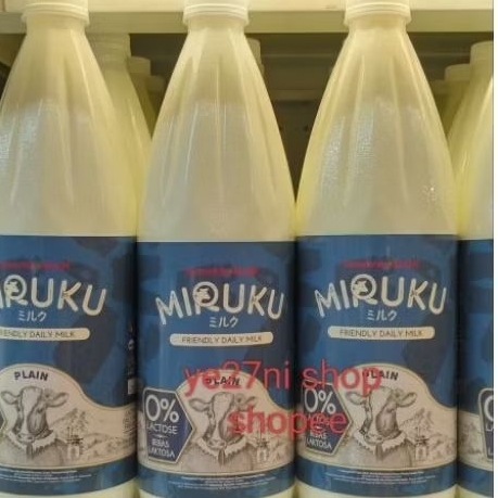 

Heavenly Blush Miruku Plain Friendly Daily Milk (bebas laktosa) 1 liter