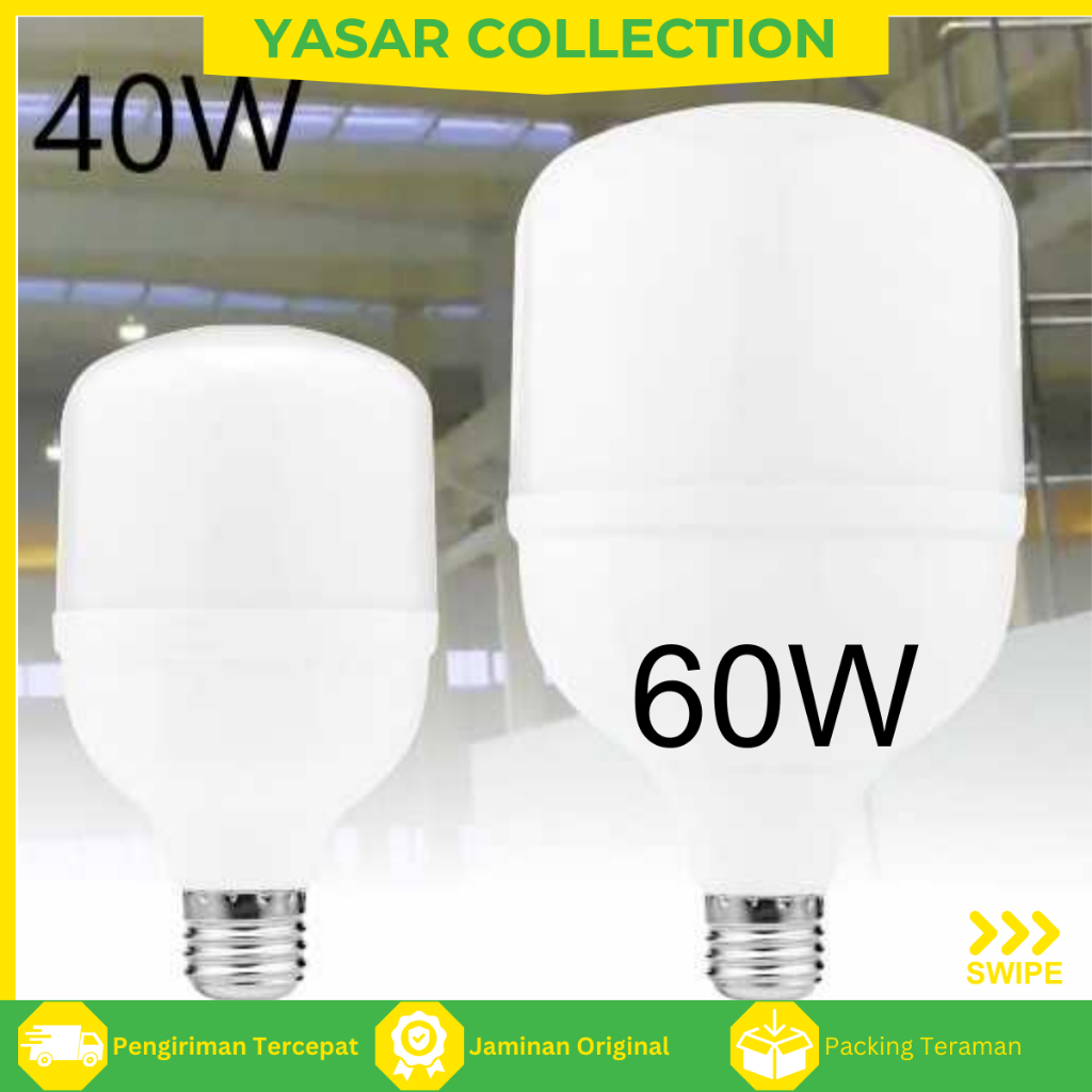 Lampu Bohlam LED / Putih 20 Watt / Hemat Listrik / E27 - 40 Watt