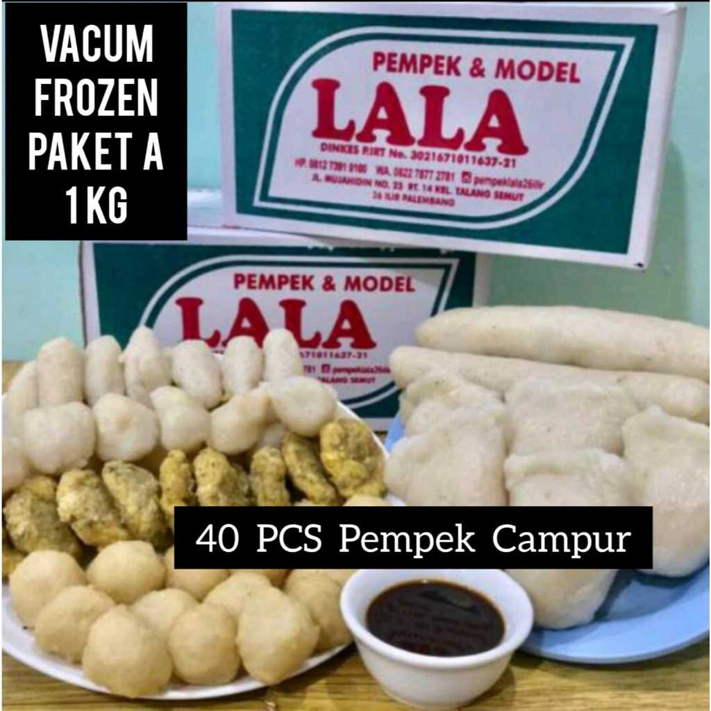 

Pempek Lala Palembang (Isi 40 PCS.Campur) / Pempek Palembang Asli
