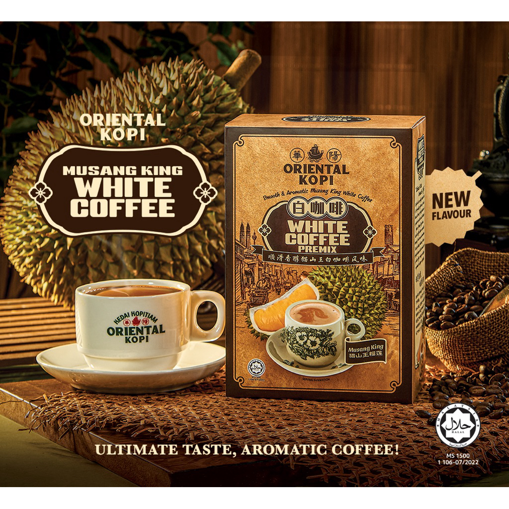 

Oriental musang king white coffee 10 sachets x 40g