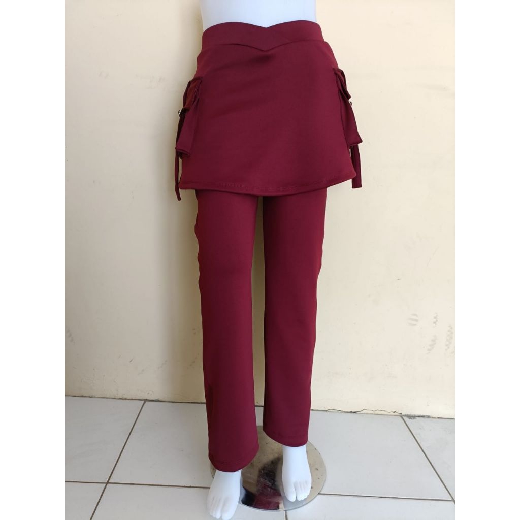 CELANA SENAM ROK KANTONG WANITA/CELANA SENAM PANJANG/CELANA YOGA WANITA/CBR/CELANA SENAM TEBAL DAN E
