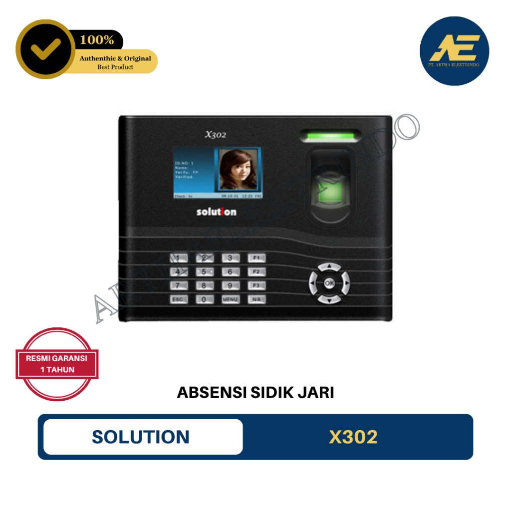 Mesin Absensi Fingerprint Solution X302-s Fingerprint / Solution X 302 S / Solution X302s