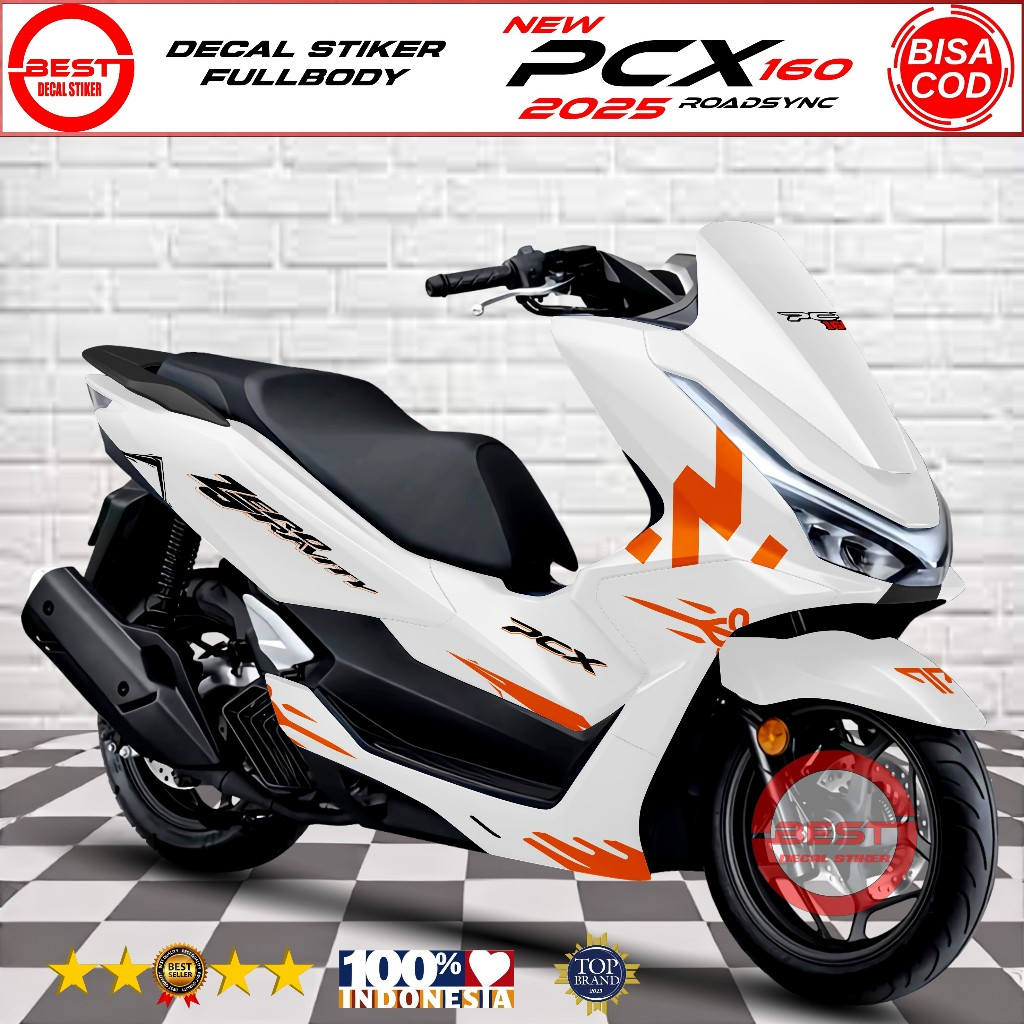 Decal Stiker PCX 160 Roadsync 2025 Desain N Racing Fullbody / Variasi Stiker PCX 160 Terbaru 2025