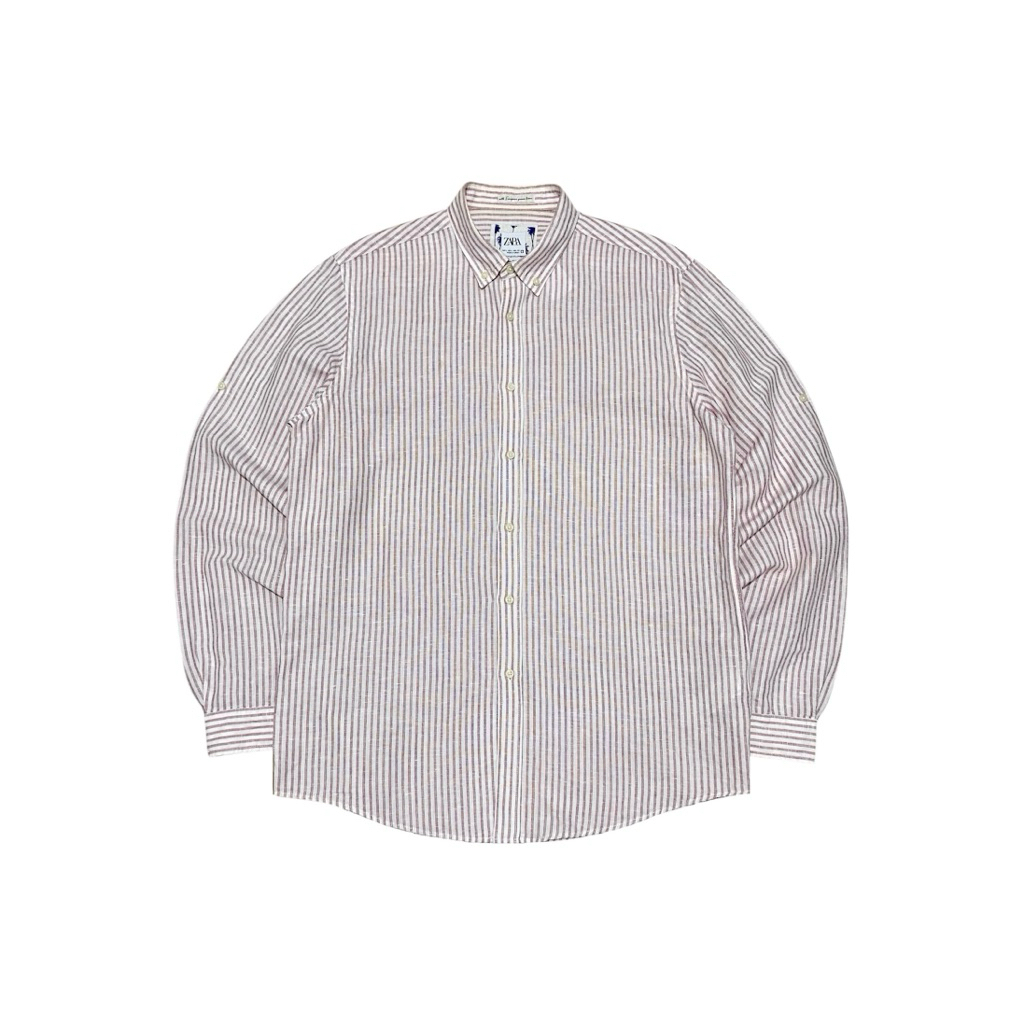 Zara Stripe Linen Shirt