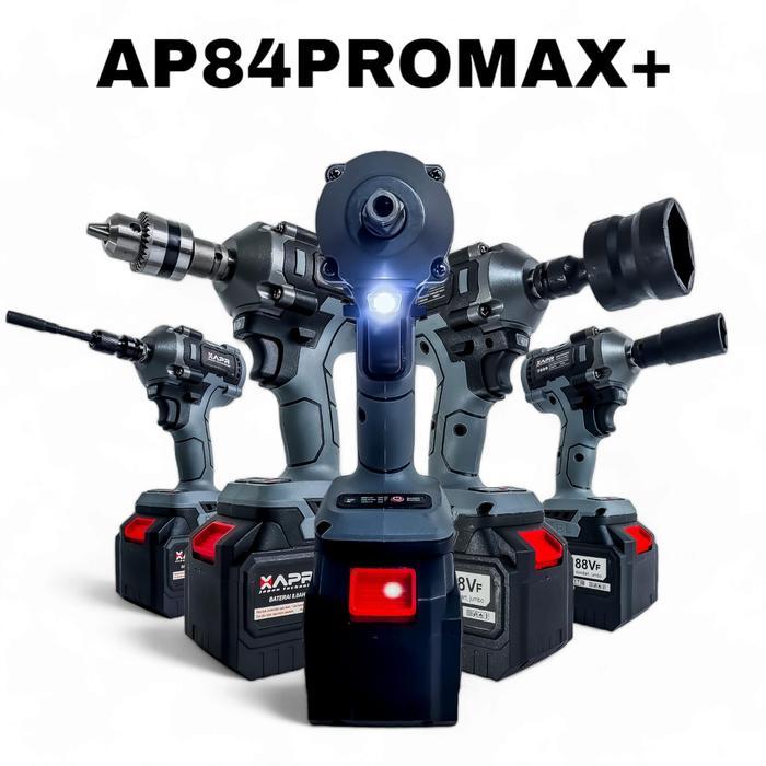 RAJA PROMO  APR AP84PROMAX+ IMPACT WRENCH 1000NM MESIN BUKA BAUT MOBIL MOTOR CVT EDITION Terbaik AP8