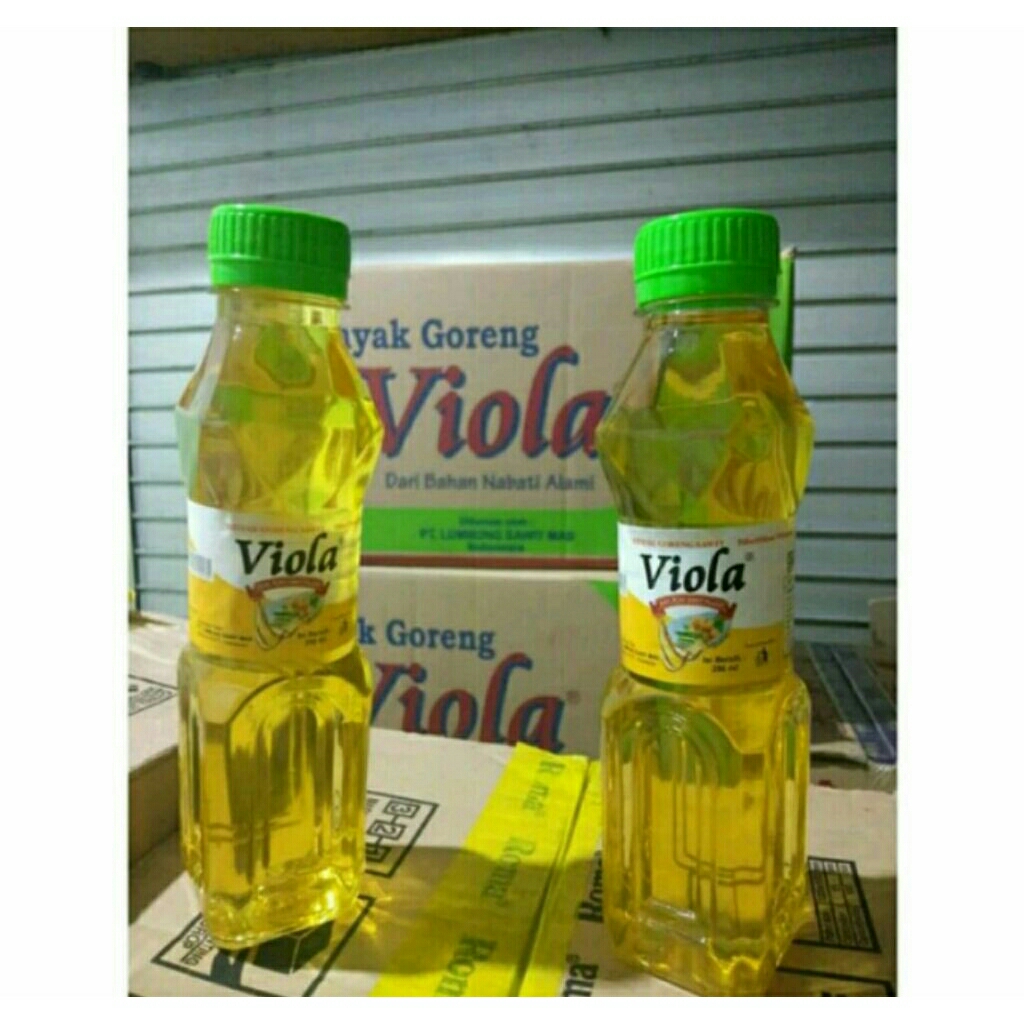 

Minyak goreng viola 250 ml isi 6 pcs