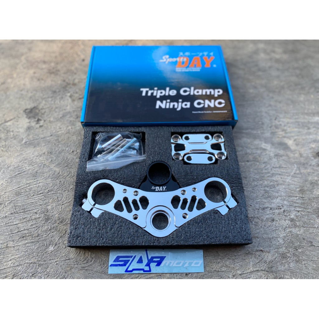 segitiga atas ninja r ss cnc day triple clamp ninja cnc T atas ninja cnc