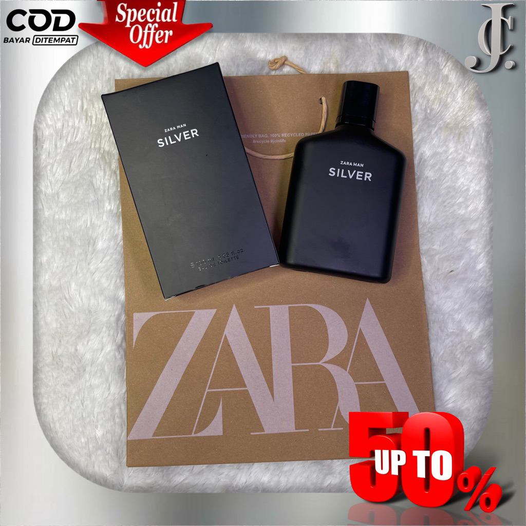 Parfume Zara Man Silver Original Eropa / 100ml / Parfume Pria