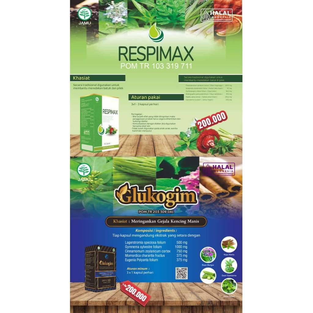 GLUKOGIM jamu herbal VPRO AFIFIT dll dijamin original