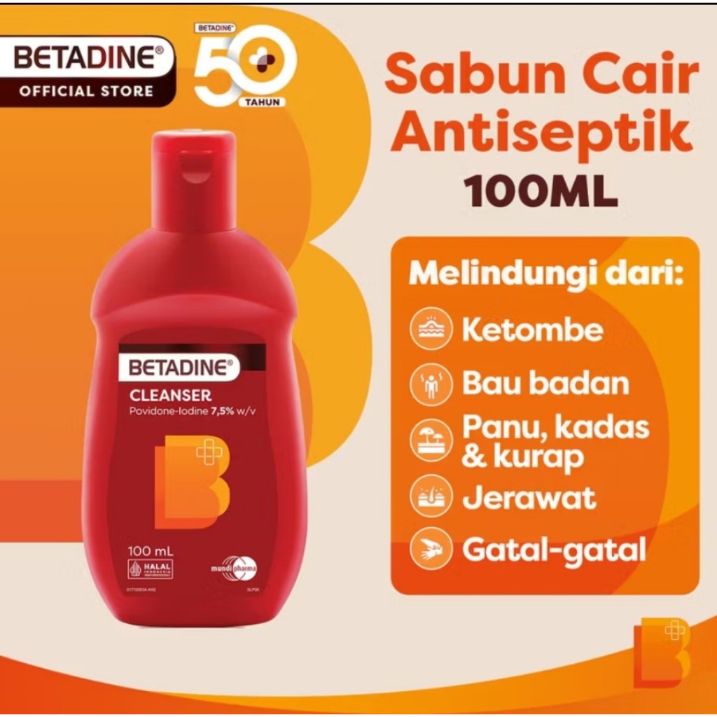 BETADINE ANTISEPTIC SKIN CLEANSER / Betadine Skin Cleanser 100ml