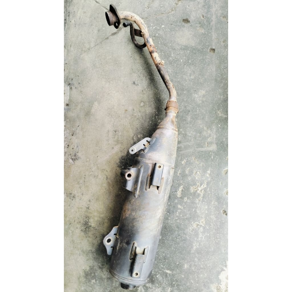knalpot Yamaha Xeon karbu ori second
