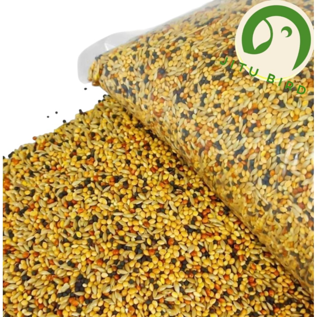 Milet Campur Sempati 1 Kg Komplit Milet Campur 1Kg Mixed Canary Seed Organic Pakan Burung Kenari Lov