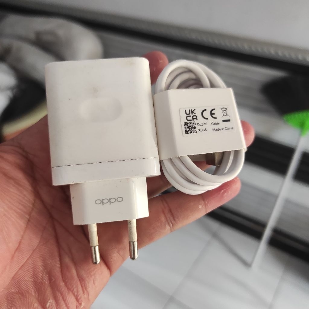 charger oppo 33 watt 33w supervooc 33w original copotan hp ( second )