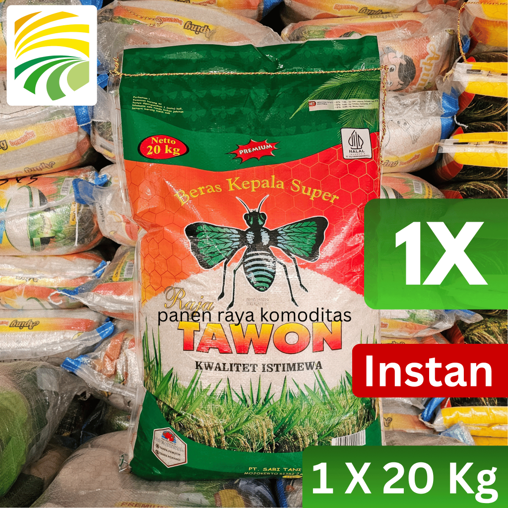 

Beras Raja Tawon Hijau 20 Kg