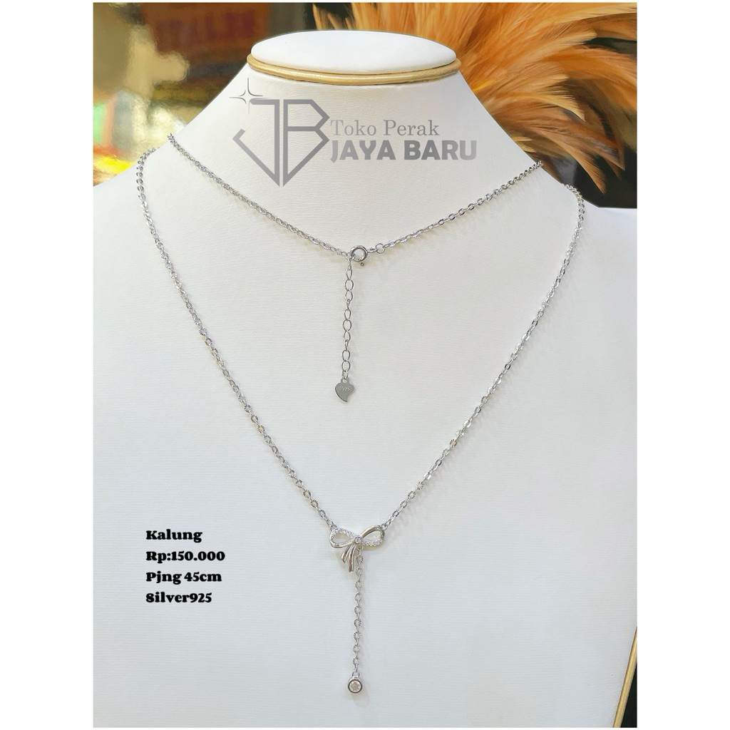 kalung pita rantai silver925