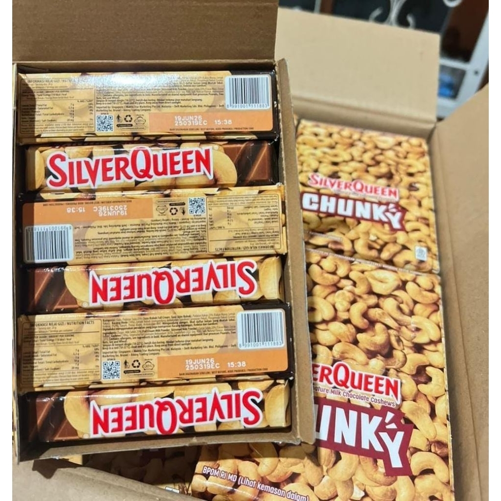 

Silverqueen chungkybar 33gr x 6pcs