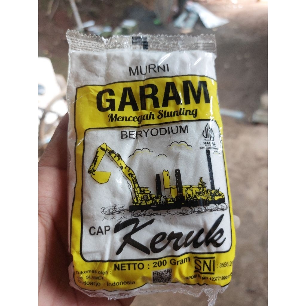 

Garam Murni kemasan 200 gram Garam keruk murah