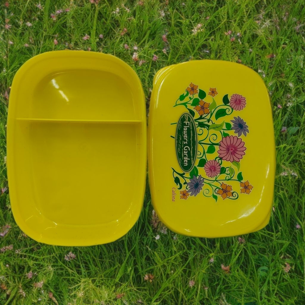 Calista Kotak makan lunch box 2 sekat / Motif lucu