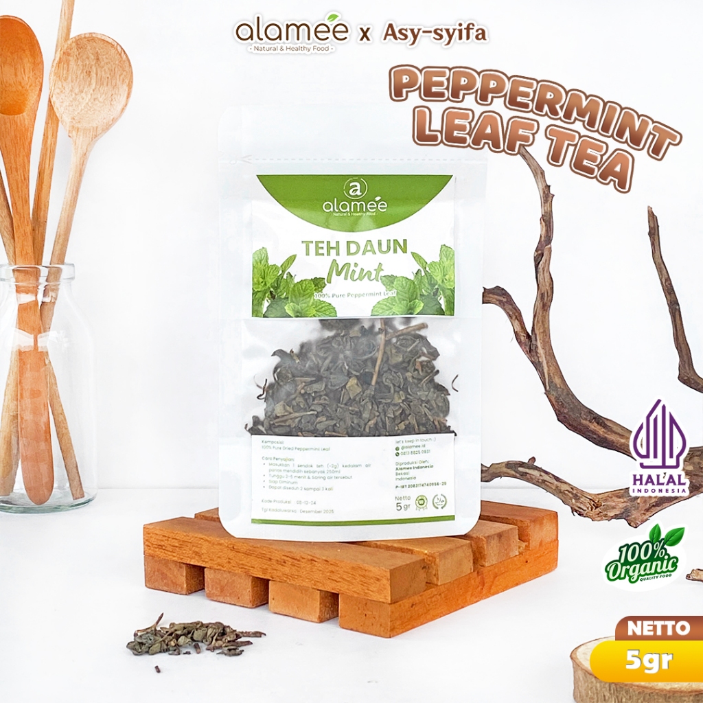 

ALAMEE Peppermint Tea Teh Daun Mint Organik Pappermint Papermint Kering Dried 5 gr