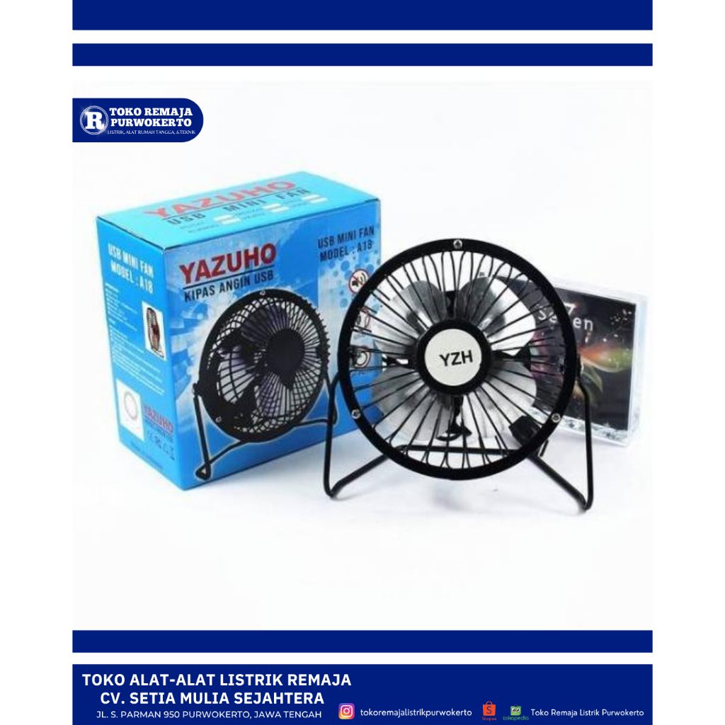 Mini Fan + USB Yazuho / Kipas Angin Mini USB