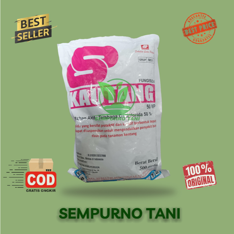 FUNGISIDA - KAUTANG 50 WP 500 GRAM SANTANI - TEMBAGA OKSIKLORIDA 50%