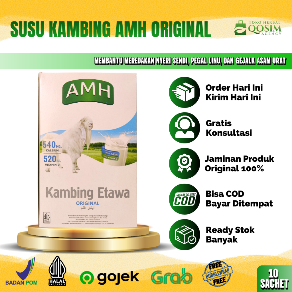 

Susu Kambing Etawa Amh Original Isi 10 Sachet 250gr