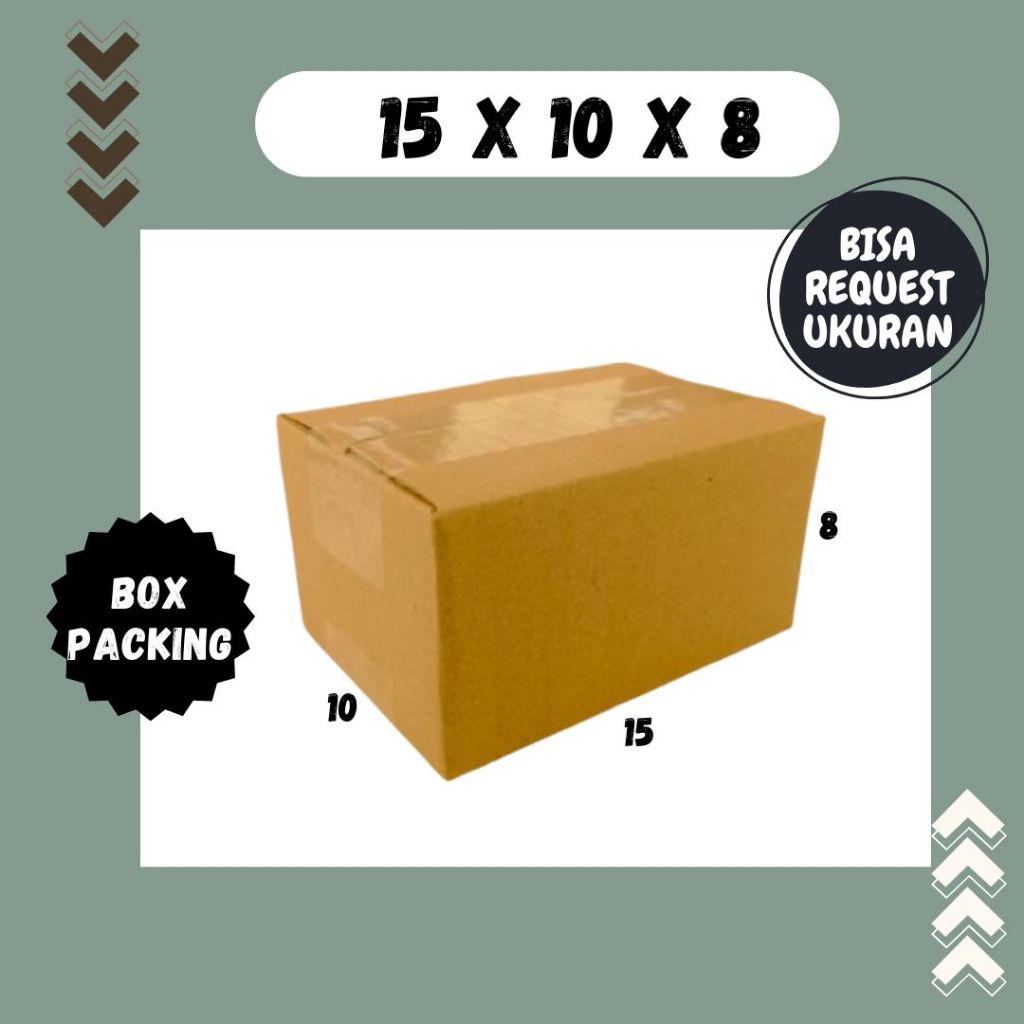 

Kardus 15x10x8 Box A1 Packing Karton Dus Kotak Kemasan kosmetik Jamu Obat Madu Agen Kertas KFC
