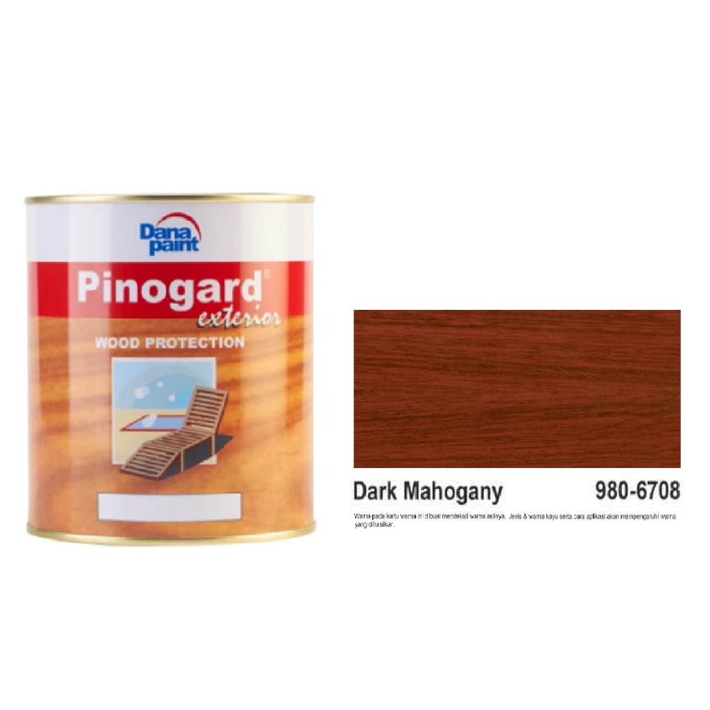 Cat Kayu Exterior DANA PAINT WOOD PROTECTION PINOGARD - DARK MAHOGANY 980-6708//Cat Kayu Luar Bagus 