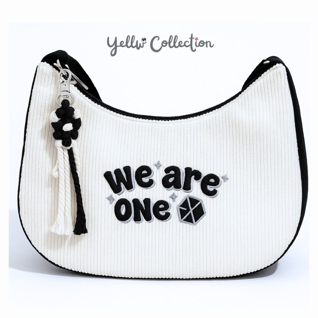 [FREE GANTUNGAN] WE ARE ONE EXO BAG SHOULDER BAG SLINGBAG FREE GANTUNGAN TAS SELEMPANG TAS BAHU EXO 