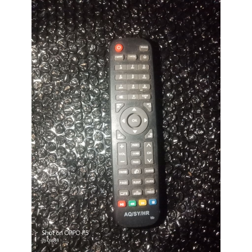 REMOT ORI TV LCD AQUA BEKAS NORMAL